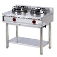 Gas Wok Hob With Shelf 2 Burners
