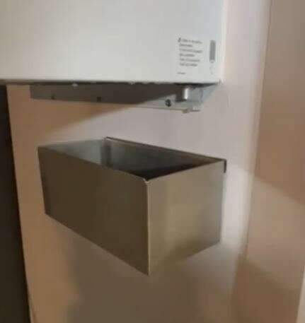 DRIP TRAY FOR WALL-MOUNTED UNIT FULLY WELDED