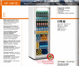 Mondial Elite BEVPR40 Glass Door Refrigerator