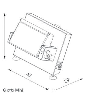 Pastaline Giotto Mini30 Dough Roller 