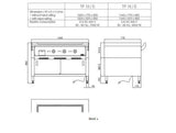 Electric Teppanyaki on cabinet, 3 zones