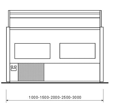 SLIM LINE Deli Counter Only 790mm Deep, Curved Glass, +4 °C/+6 °C