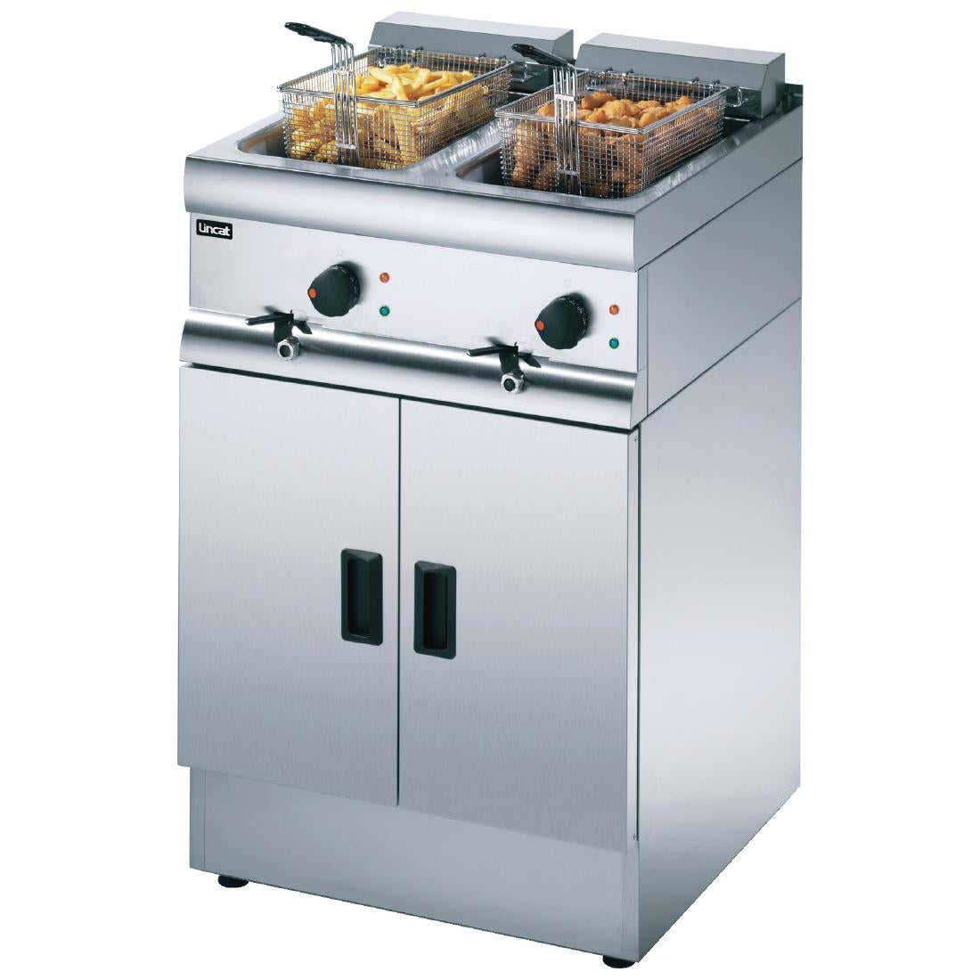 Free Standing Double Electric Fryer