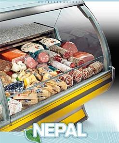 Refrigerated Counter , Curved glass, +4 °C/+6 °C (Choose Size)