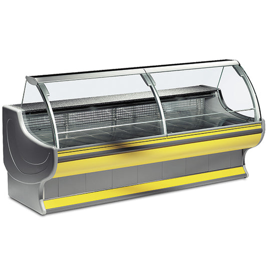 Refrigerated Counter , Curved glass, +4 °C/+6 °C (Choose Size)