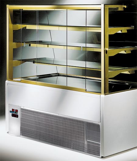 Pastry Cake Counter, 3 shelves,  +7 °C/+10 °C, (3 Sizes Available) 