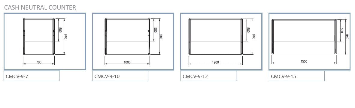 Premium Fresh Meat Deli Display Counter Flat Glass
