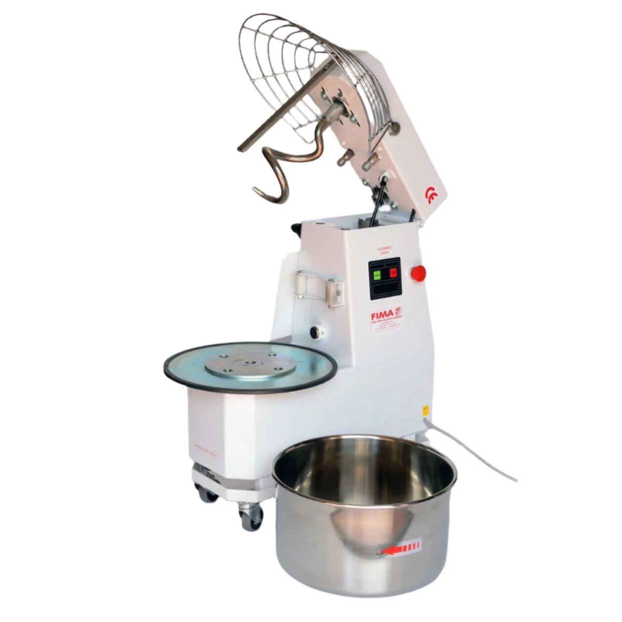 Spiral mixer with lifting head and removable bowl 12KG (17 LT)