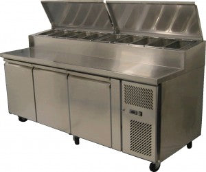 Pizza Prep Counter 3 Door (40cm working area)