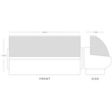 Fresh Meat Serve Over Display 3 Door 2525mm Wide
