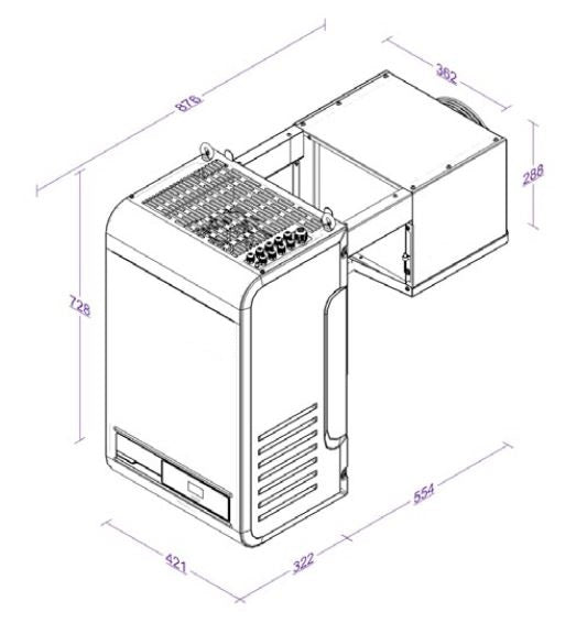 Freezer Straddle Unit | Capacity 4.2 -7.5| 230V