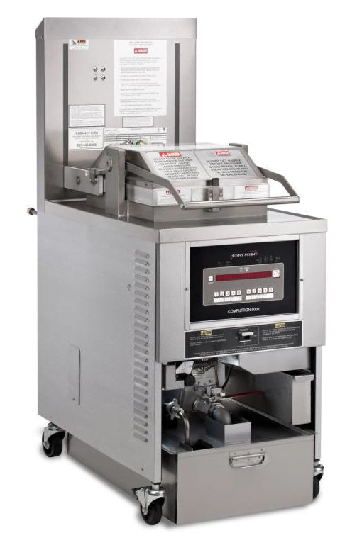 PFG-691 high volume 8-head gas pressure fryer 