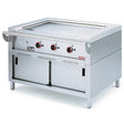 Gas Teppanyaki on cabinet, 3 zones