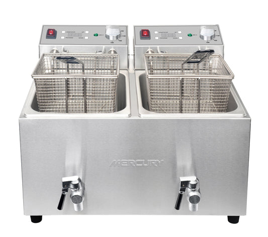 Mercury single tank countertop electric fryer MEF8 2DT
